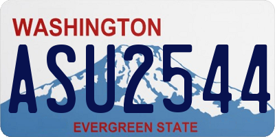 WA license plate ASU2544