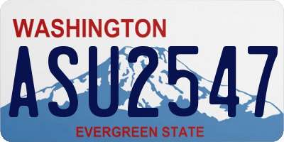 WA license plate ASU2547