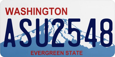 WA license plate ASU2548