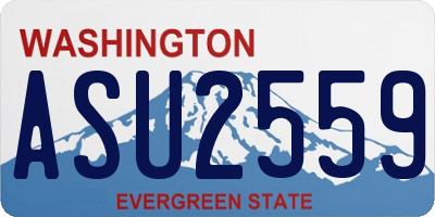 WA license plate ASU2559