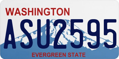 WA license plate ASU2595