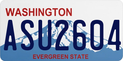 WA license plate ASU2604