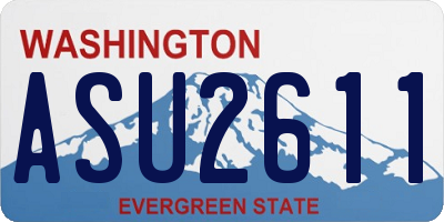 WA license plate ASU2611