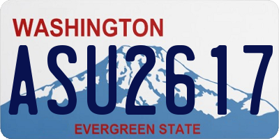 WA license plate ASU2617