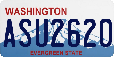 WA license plate ASU2620