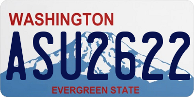 WA license plate ASU2622