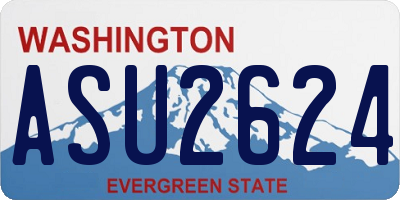 WA license plate ASU2624