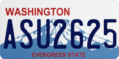 WA license plate ASU2625