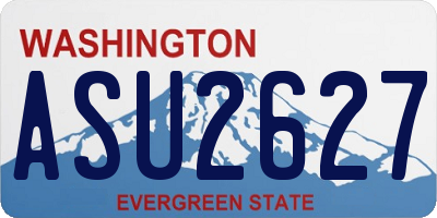 WA license plate ASU2627
