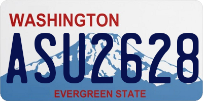 WA license plate ASU2628