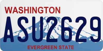 WA license plate ASU2629