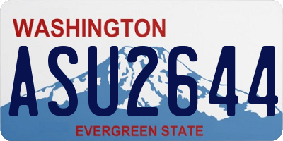 WA license plate ASU2644