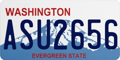 WA license plate ASU2656