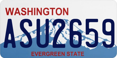 WA license plate ASU2659