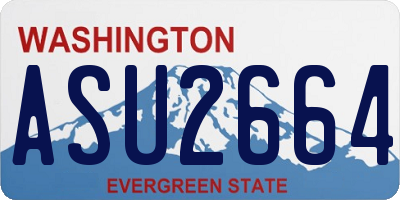 WA license plate ASU2664