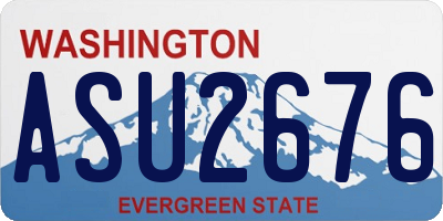 WA license plate ASU2676