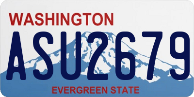 WA license plate ASU2679