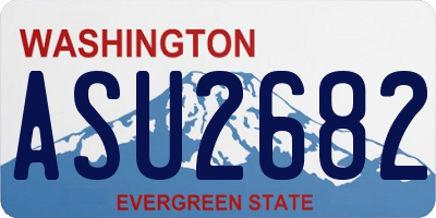 WA license plate ASU2682