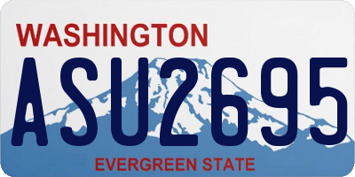 WA license plate ASU2695