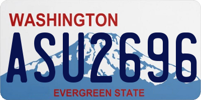 WA license plate ASU2696