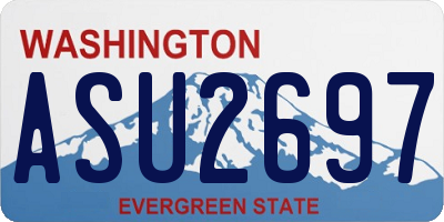 WA license plate ASU2697