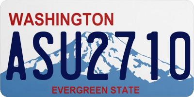 WA license plate ASU2710