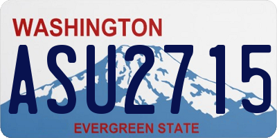 WA license plate ASU2715