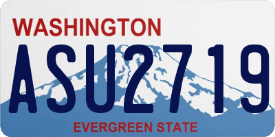 WA license plate ASU2719