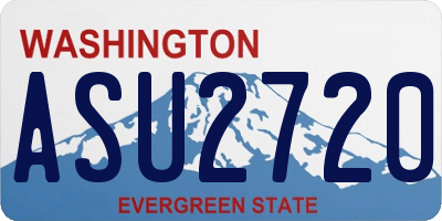 WA license plate ASU2720