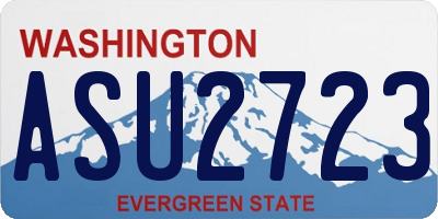 WA license plate ASU2723