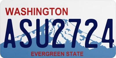 WA license plate ASU2724