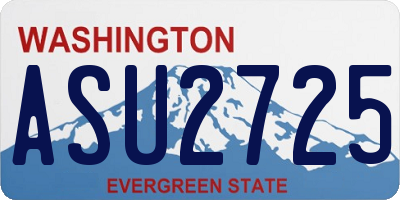 WA license plate ASU2725