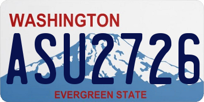 WA license plate ASU2726