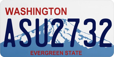 WA license plate ASU2732