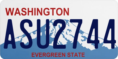 WA license plate ASU2744