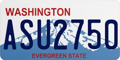 WA license plate ASU2750