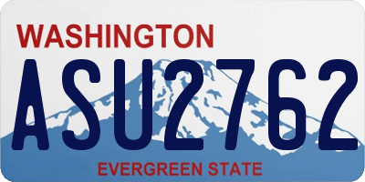 WA license plate ASU2762