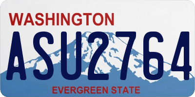 WA license plate ASU2764
