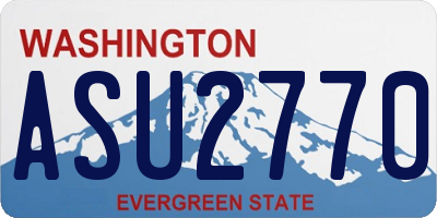 WA license plate ASU2770