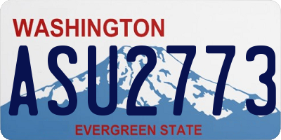 WA license plate ASU2773