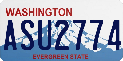 WA license plate ASU2774