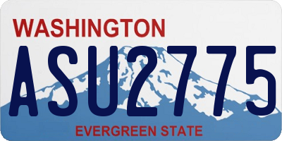 WA license plate ASU2775