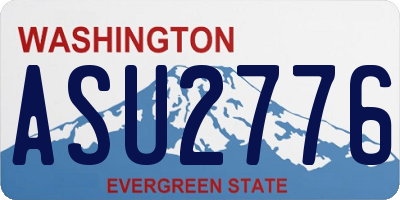 WA license plate ASU2776