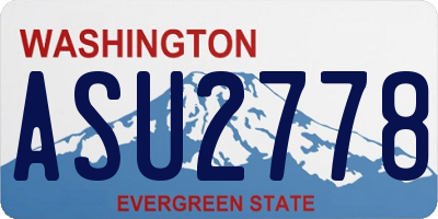 WA license plate ASU2778