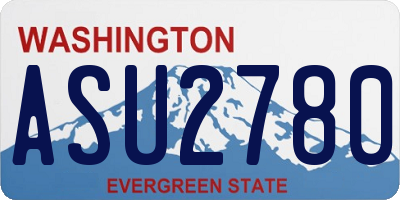 WA license plate ASU2780