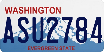 WA license plate ASU2784