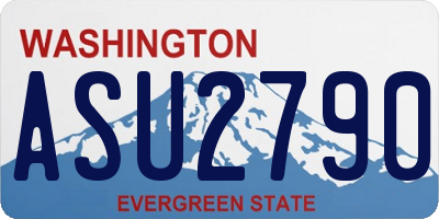 WA license plate ASU2790