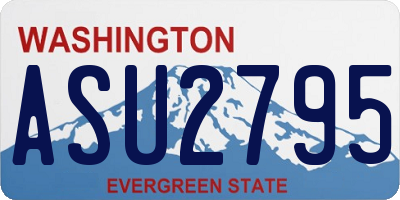 WA license plate ASU2795