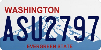 WA license plate ASU2797