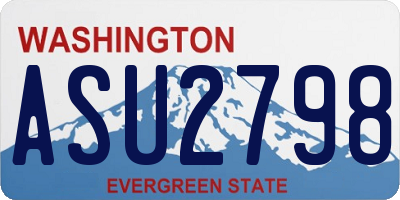 WA license plate ASU2798